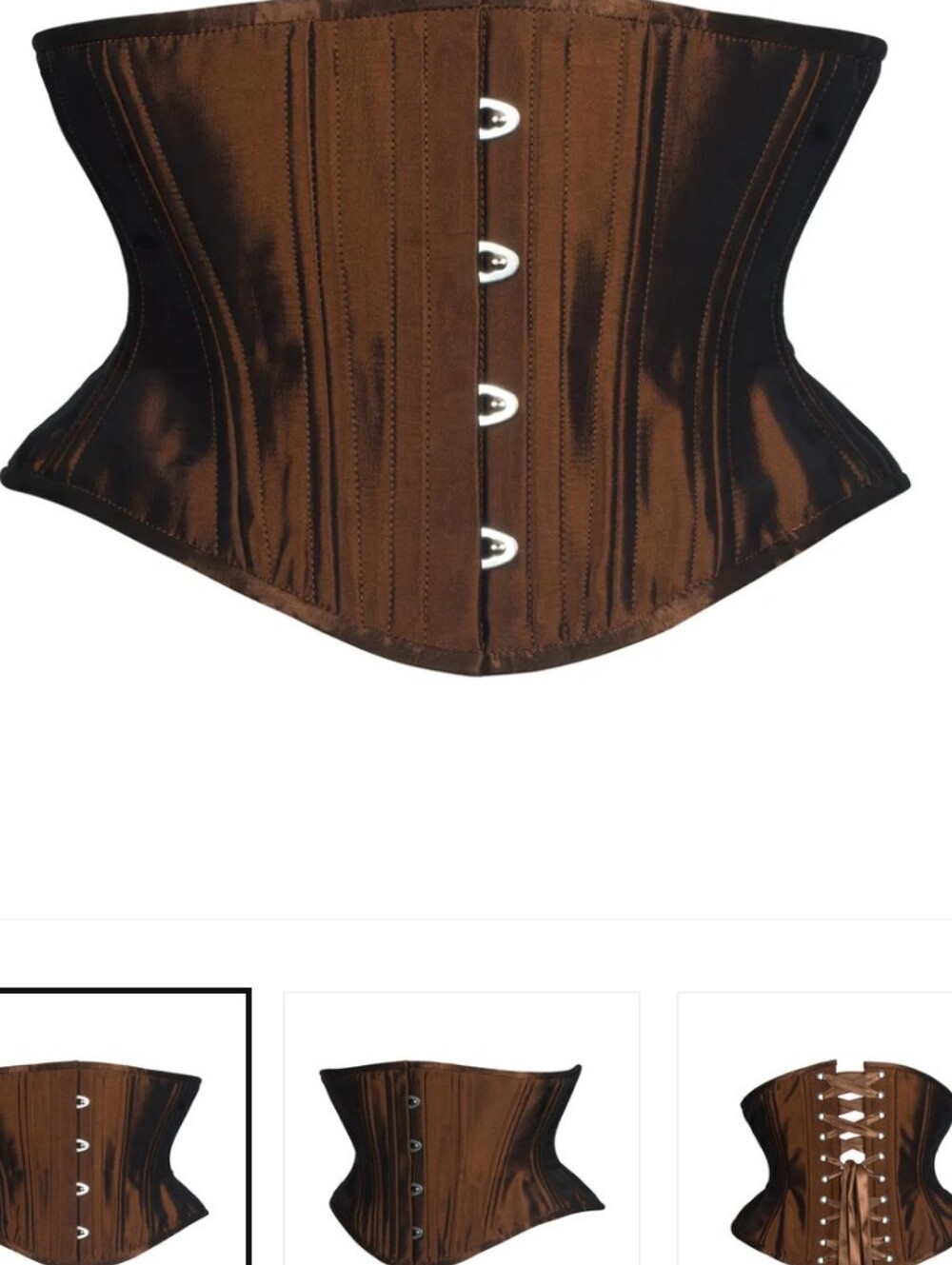 Rusted Brown  Corset,Hourglass Silhoutte, Short